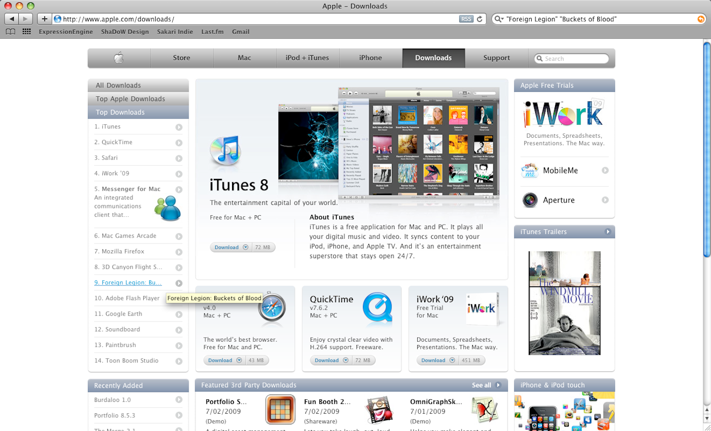 Apple Top 10 Downloads