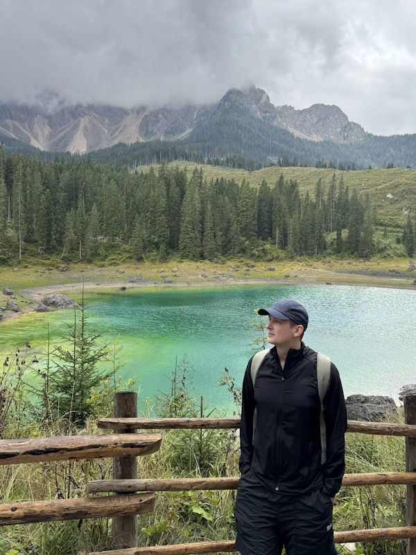 A photograph of Merlijn in Tyrol, Italy